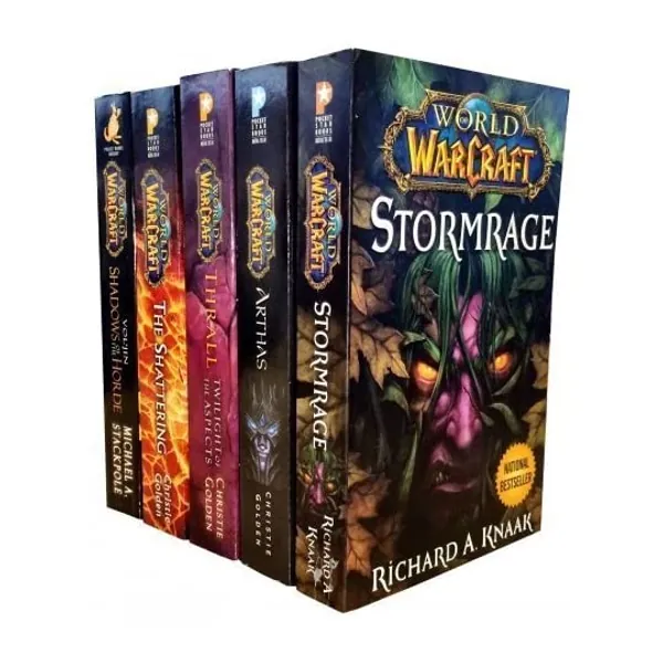 
                            Warcraft - World Of Warcraft - 5 Book Collection Set (The Shattering, Thrall Twilight of the Aspects, Arthas Rise of the Lich King, Stormrage, Voljin) by Christie Golden (2016-05-03)
                        