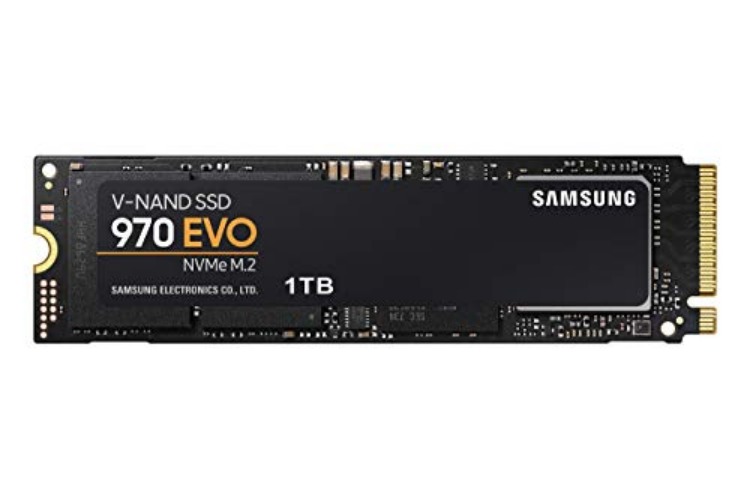 SAMSUNG 970 EVO SSD 1TB - M.2 NVMe Interface Internal Solid State Drive + 2mo Adobe CC Photography with V-NAND Technology (MZ-V7E1T0BW), Black/Red - 1 TB