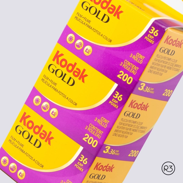 Kodak GOLD 200 35mm-36 expo. C-41 x3 (TRIPLE PACK)