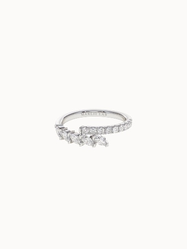 Marquise and Pavé Diamond Crossover Ring - I 1/2 (US 4.75)