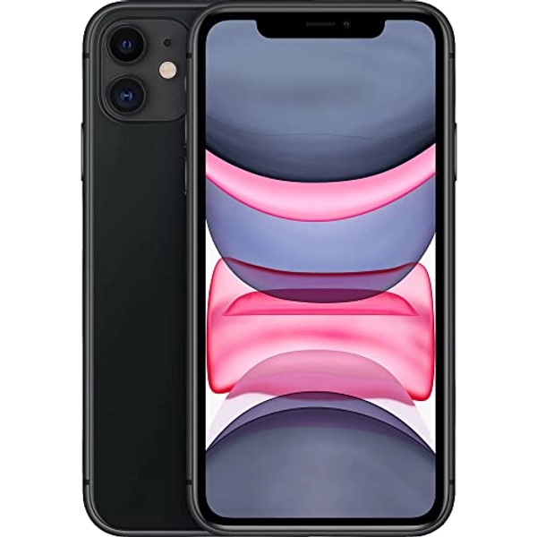 Apple iPhone 11, US Version, 64GB, Black - Unlocked (Renewed)