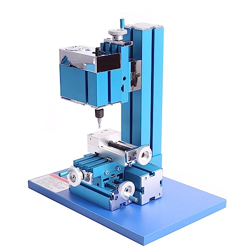 Universal Mini Metal Milling Machine Motorized Metalworking DIY Tool Benchtop Woodworking for Hobby Science Education Modelmaking W10004M AC100V~240V (36W Milling) - 36w Milling