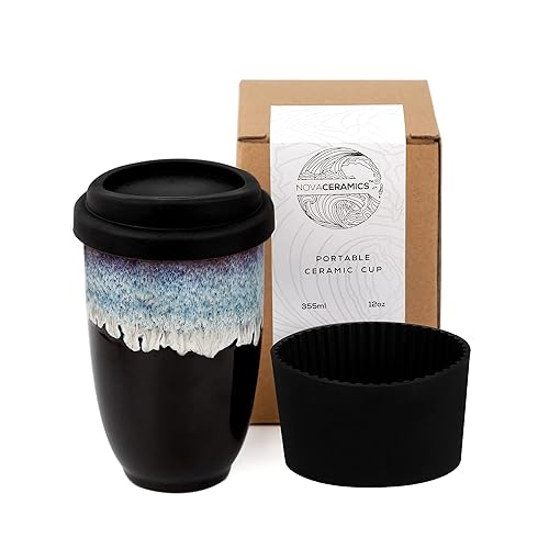 NOVA CERAMICS 12oz Travel Coffee Mug