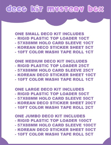 Deco Kit Mystery Boxes - Small