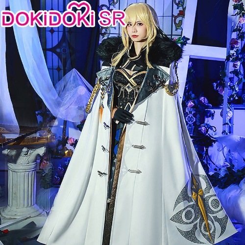 DokiDoki-SR Game Genshin Impact Fatui Harbinger Cosplay Traveler Lumine Cosplay Costume Ying | Full Set-S-PRESALE