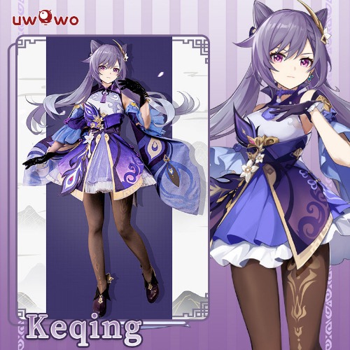 Uwowo Game Genshin Impact Keqing Yuheng Liyue Qixing Cosplay Costume | Pre-sale S