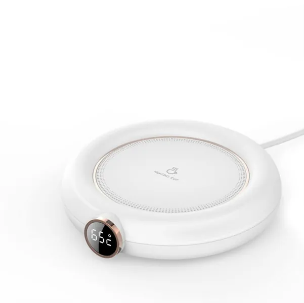 White USB Coffee Mug Warmer, Coffee Cup Warmer for Desk USB Electric Coffee Warmer with Three Temperature Settings Cup Warmer for Coffee Cocoa Tea Milk with Auto Shut Off (No Cup)