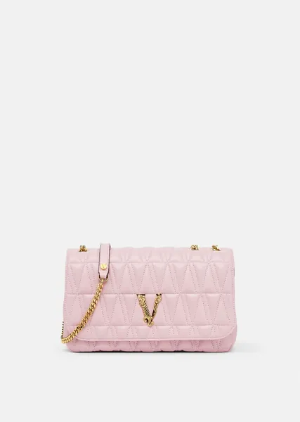 Virtus Quilted Nappa Leather Shoulder Bag