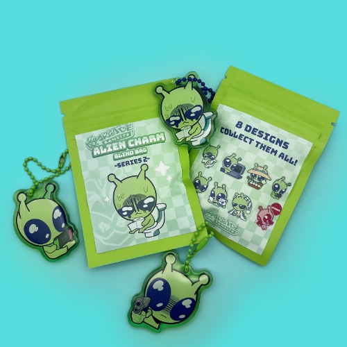 SERIES 2 Alien Buddies | Epoxy Acrylic Charms | Blind Bag