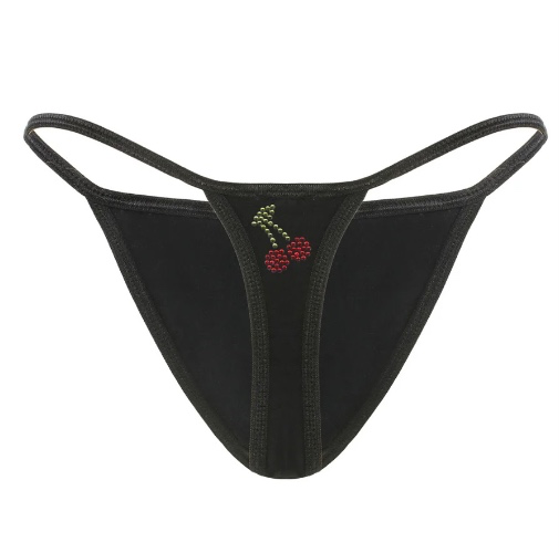 G-String | S/M / Rhinestone Cherry