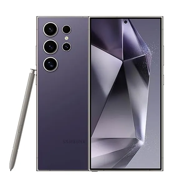 SAMSUNG Galaxy S24 Ultra Cell Phone, 512GB AI Smartphone, Unlocked Android, 50MP Zoom Camera, Long Battery Life, S Pen, US Version, 2024, Titanium Violet