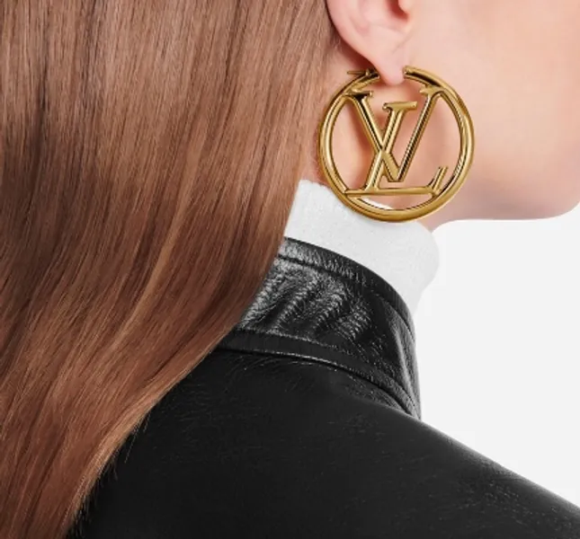 Louis Vuitton LOUISE HOOP GM EARRINGS