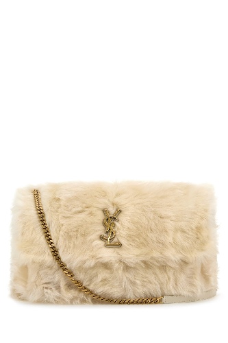 Ivory shearling oversize Niki shoulder bag - OS