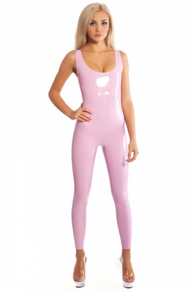 Latex sleeveless catsuit at Bright&Shiny online store