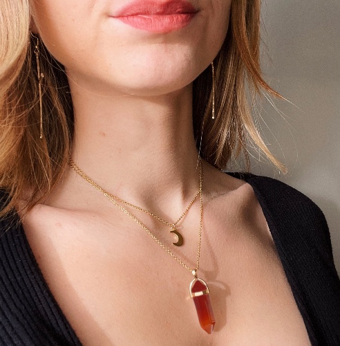 The Bad B*tch 🔥 | Carnelian / 18K Gold Plated Stainless