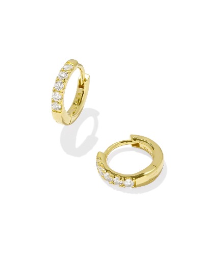 Virginia 18k Gold Vermeil Huggie Earrings