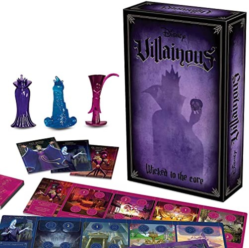 Ravensburger Disney Villainous Wicked to The Core - Strategy Board Game for Kids & Adults Age 10 Years Up - Can Be Played as a Stand-Alone or Expansion, White