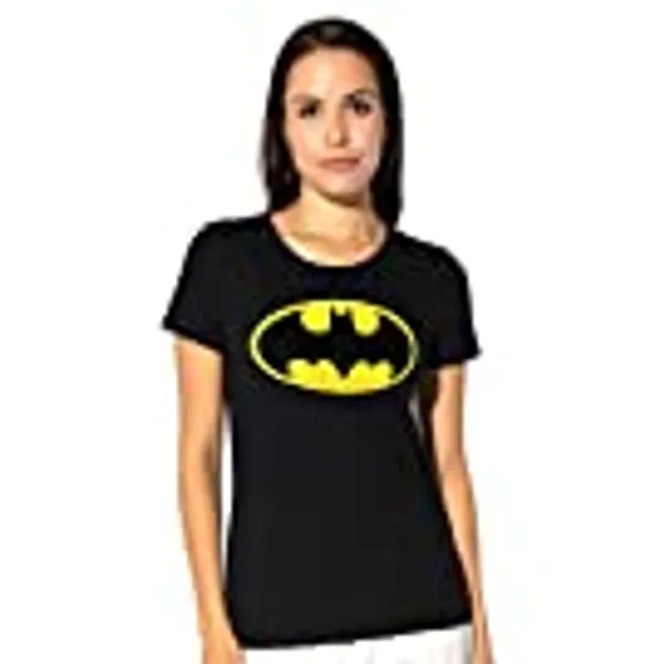 Popfunk Classic Batman Classic Logo Juniors Teen Girls T Shirt & Stickers
