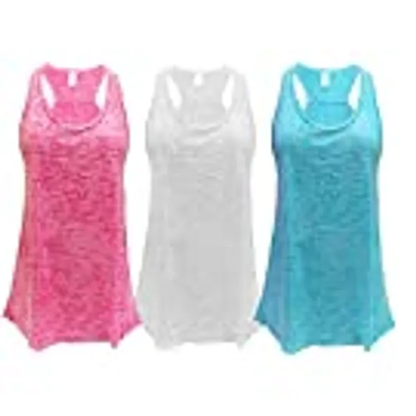 Epic MMA Gear Flowy Racerback Tank Top, Regular and Plus Sizes Pack of 3