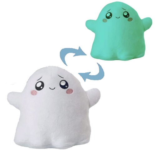 yrioyo Ghosty Plush Doll Glow in The Dark,Fluorescent Plush Toy,Foxy and Boxy Plush as a for Children(Ghosty)