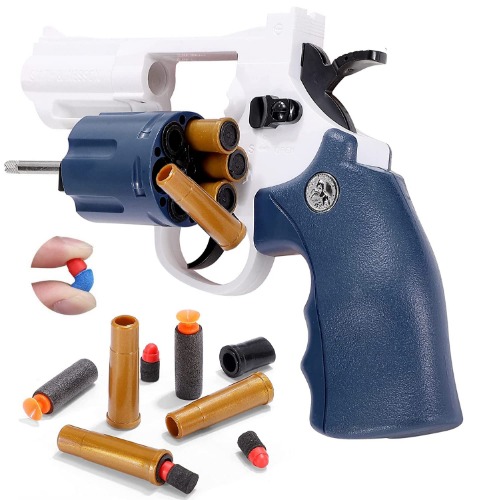 ZP5 20CM EVA Soft Foam Ejection Toy Blaster, Shooting with Foam Darts, Blasters for Kids, Shooting Games, Backyard Fun and Outdoor Games, Preschool Toys for Adults Boys Girls Ages 8 9 10 11 12+ (Blue) - Blue