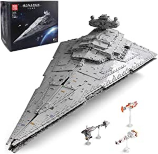 Mould King 13135 Super Star Destroyer Model, Imperial-Class I Star Destroyer Building Toy, 11885+Pcs Collectible Buildable Toy Model, Build and Play Awesome Toy Building Kit for Boys 8-12 - Imperial I-class Star Destroyer