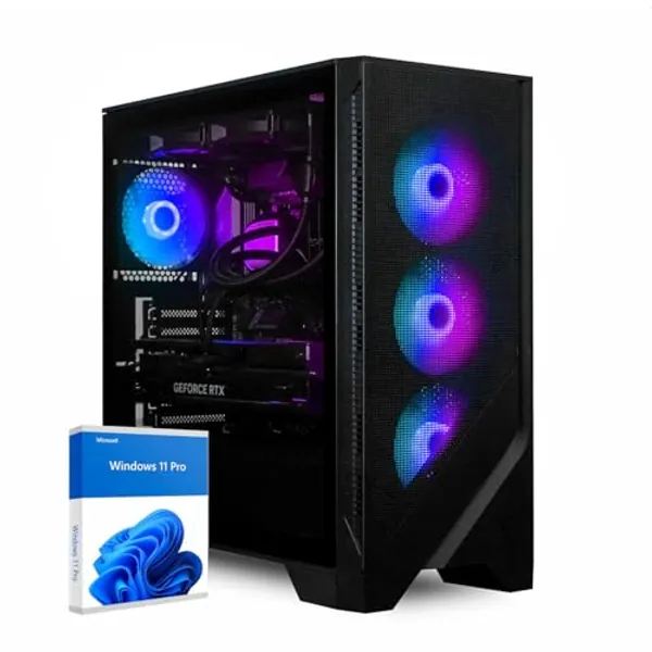 dcl24 Desktop Gaming PC AMD Ryzen 9 5950X, RTX4080 Super 16GB - 2000GB SSD, 64GB DDR4, Spiele PC mit 16x4.9 GHz, Gaming Rechner mit WLAN, Zocker Computer mit Windows 11 Pro [19731]