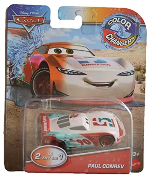 Disney Pixar Cars Paul Conrev Farbwechsel, Maßstab 1:55