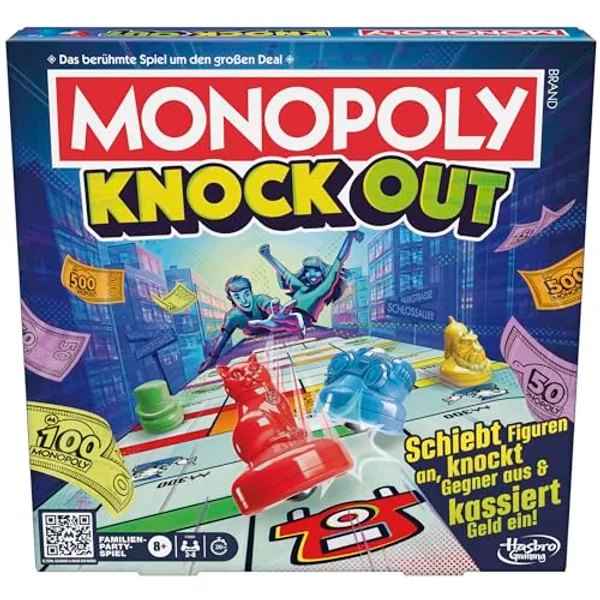Monopoly Knockout Familien-Brettspiel, Deutsche Version