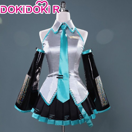 【In Stock】DokiDoki-R VOCALOID Hatsune Cosplay Miku Costume | Costume Only-M