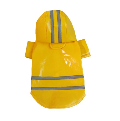 Waterproof Pet Rain Coat Dogs - M / Yellow