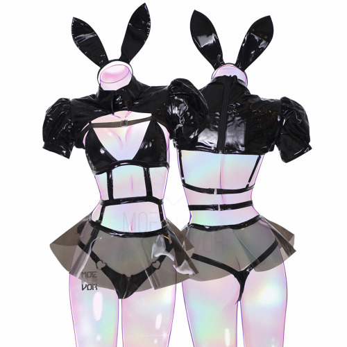 Cyber Bunny Set - Black / M/L