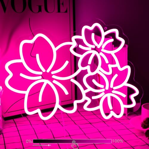 Moodlion Cherry Flower Neon Sign