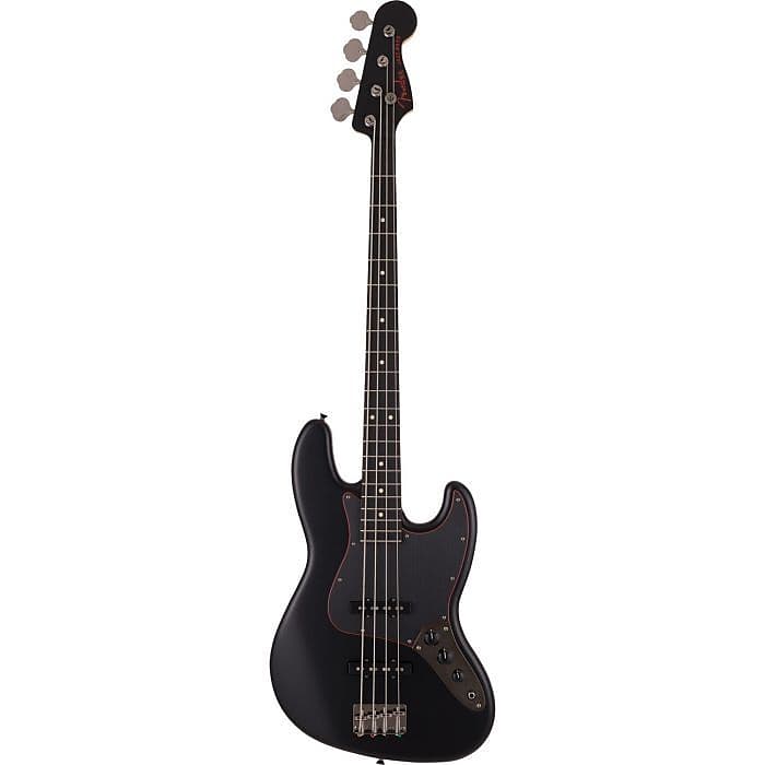 Fender Japan Ltd Ed Hybrid II Jazz Bass Guitar, Noir, RW FB, Black | Reverb