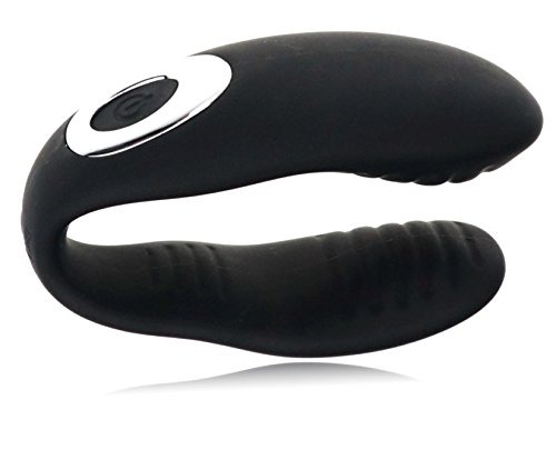 Silikon parvibrator partnervibrator 100 % vattentät, 10 program, uppladdningsbar med batteri