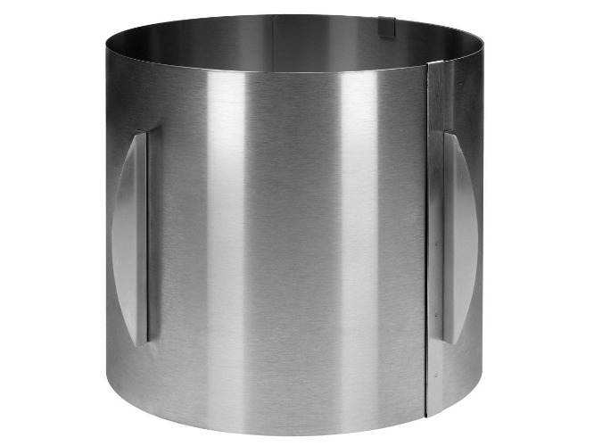 Tårtring XXL tårtring bakram rostfritt stål rund justerbar extra hög 20 cm