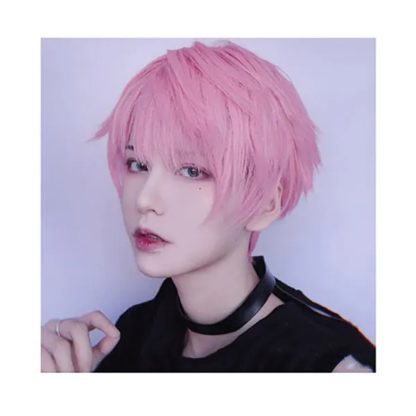 Kurze Rosa Cosplay Perücke | Etsy