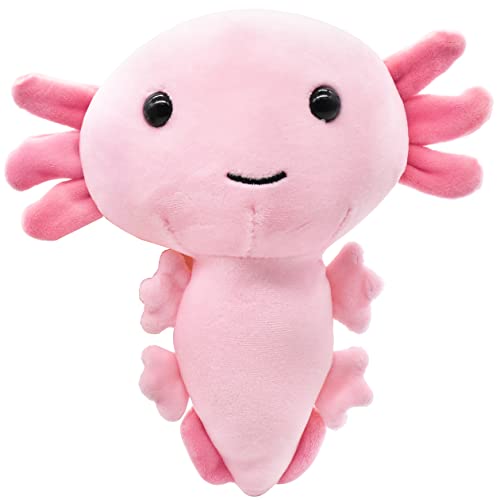 simyron Axolotl Plush Toy Squishmallow Axolotl Soft Cute Pink Simulation Animal Plushies Stuffed Doll Pink 20cm for Children Toys Doll Creative Gift for Kids/Girls/Boys/Friends