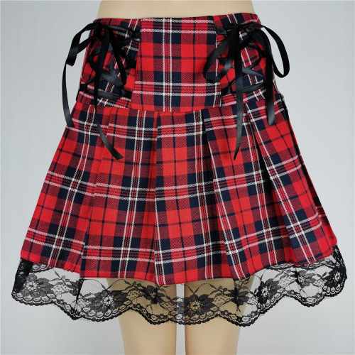 'Twisted' Check Skirt - 9513-2HOS / S