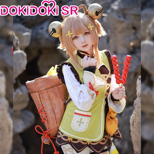 【In Stock】DokiDoki-SR Game Genshin Impact Yaoyao Cosplay Costume / Shoes Yao yao | S