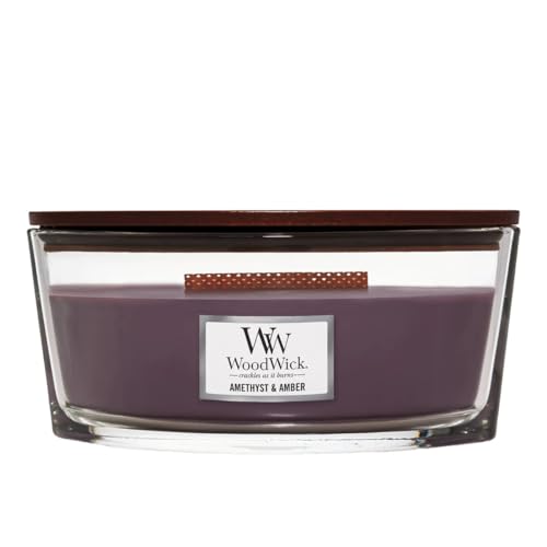 WoodWick Ellipse Candle, Amethyst & Amber, 16 oz. - AMETHYST/AMBER - Ellipse