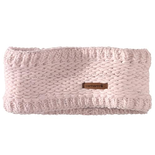 Carhartt Women's Knit Sherpa-Lined Headband, Pink Salt, One Size (Pack of 1) - 1 Count (Pack of 1) - Pink Salt