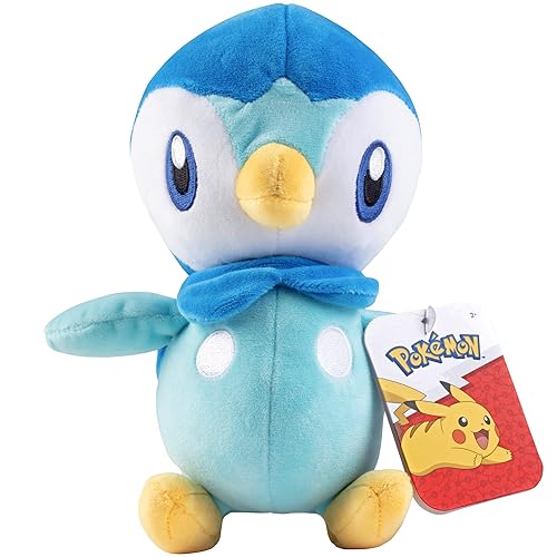 Pokémon 8" Piplup Plush - Officially Licensed Pokemon - Diamond & Pearl Starter - Quality Stuffed Animal Toy Figure - Gift for Kids, Boys, Girls, Fans - 2+