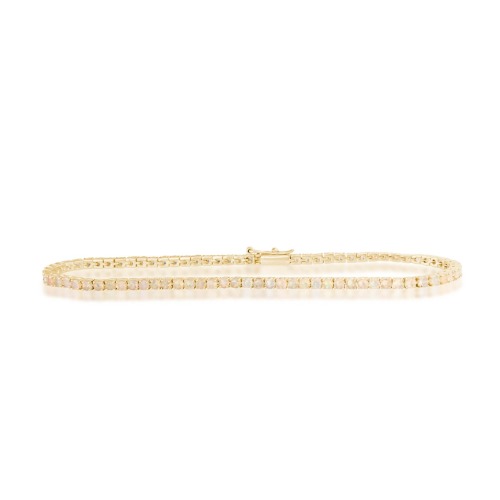 Opal Tennis Bracelet - 14K Yellow Gold / 6.25"
