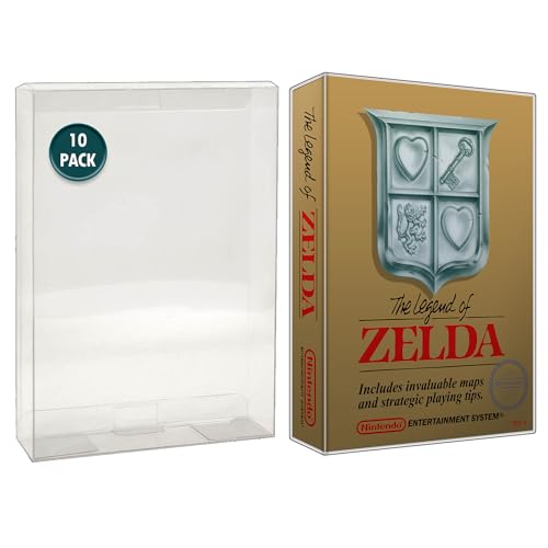 MALKO Video Game Protector Compatible with Nintendo NES Games Boxes | Clear Plastic Sleeve | 10 Pack - NES (10 Pack)