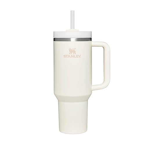 Stanley Quencher H2.0 FlowState Tumbler 1.2L - Cold For 11 Hours - Iced For 48 Hours - Water Bottle with Straw, Handle and Lid - Dishwasher Safe - Travel Mug For Cold or Hot Drinks - Cream Tonal - Cream Tonal