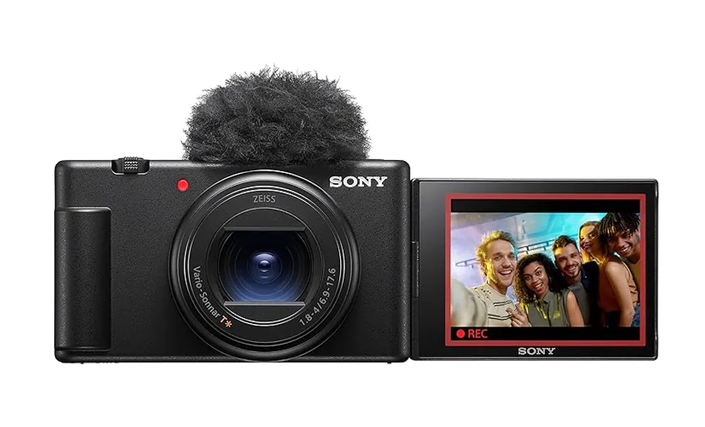 Sony Vlog Camera ZV-1 II | Digital camera (Vari-angle screen for vlogging, wide angle zoom lens, 4K video, multi-directional microphone) Black - new Sony ZV1M2 Camera