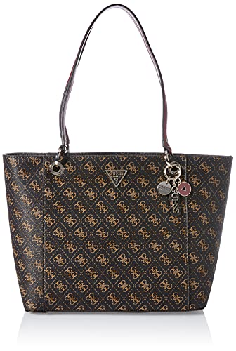 GUESS Women's Noelle Elite Tote NOELLE ELITE TOTE (pack of 1) - One Size - Black/Brown