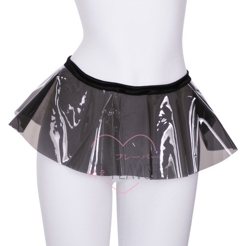 Vinyl Skirt - Black / 3XL/4XL