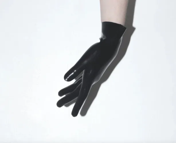 Latex Wrist Gloves | S / Black